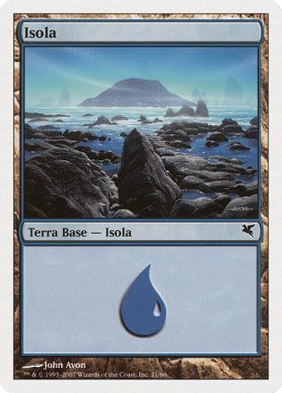 Island (Italian) - "Isola" (E21) (PSAL-E21) - Magic Encyclopedia 2005 (Salvat/Hachette) | Grognard Games