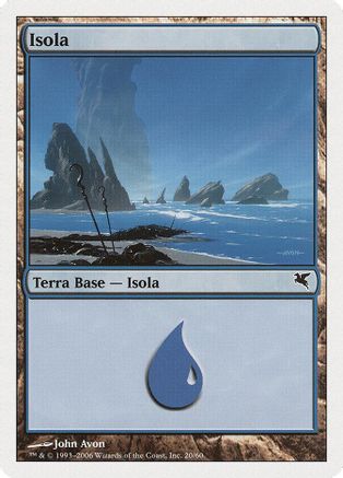 Island (Italian) - "Isola" (H20) (PSAL-H20) - Magic Encyclopedia 2005 (Salvat/Hachette) | Grognard Games