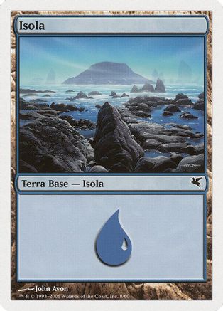 Island (Italian) - "Isola" (H8) (PSAL-0H8) - Magic Encyclopedia 2005 (Salvat/Hachette) | Grognard Games