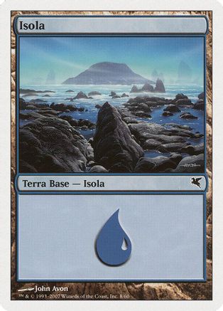 Island (Italian) - "Isola" (E8) (PSAL-0E8) - Magic Encyclopedia 2005 (Salvat/Hachette) | Grognard Games
