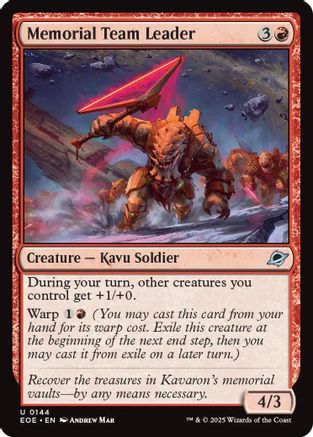 Memorial Team Leader (EOE-144) - Edge of Eternities | Grognard Games