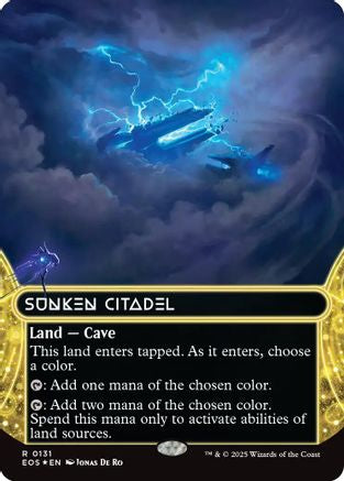 Sunken Citadel (0131) (Borderless) (Galaxy Foil) (EOS-131) - Edge of Eternities: Stellar Sights Foil | Grognard Games