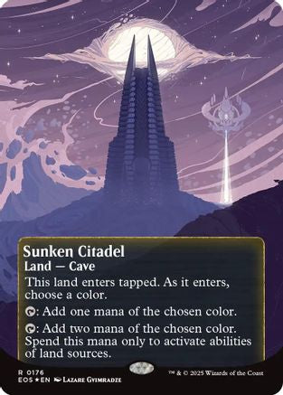 Sunken Citadel (0176) (Borderless) (Galaxy Foil) (EOS-176) - Edge of Eternities: Stellar Sights Foil | Grognard Games
