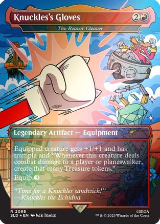 Knuckles's Gloves - The Reaver Cleaver (Rainbow Foil) (SLD-2095) - Secret Lair Drop Series Foil | Grognard Games