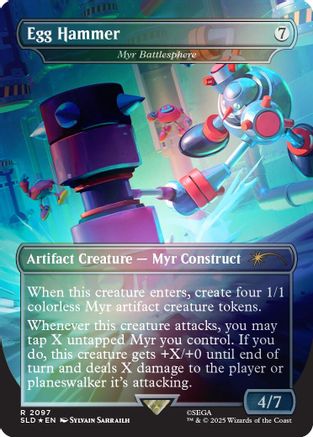 Egg Hammer - Myr Battlesphere (Rainbow Foil) (SLD-2097) - Secret Lair Drop Series Foil | Grognard Games