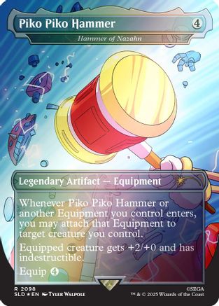 Piko Piko Hammer - Hammer of Nazahn (Rainbow Foil) (SLD-2098) - Secret Lair Drop Series Foil | Grognard Games