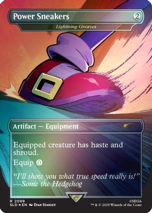 Power Sneakers - Lightning Greaves (Rainbow Foil) (SLD-2099) - Secret Lair Drop Series Foil | Grognard Games