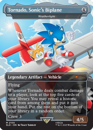 Tornado, Sonic's Biplane - Weatherlight (SLD-2100) - Secret Lair Drop Series | Grognard Games