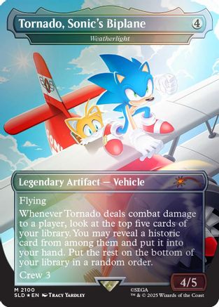Tornado, Sonic's Biplane - Weatherlight (Rainbow Foil) (SLD-2100) - Secret Lair Drop Series Foil | Grognard Games