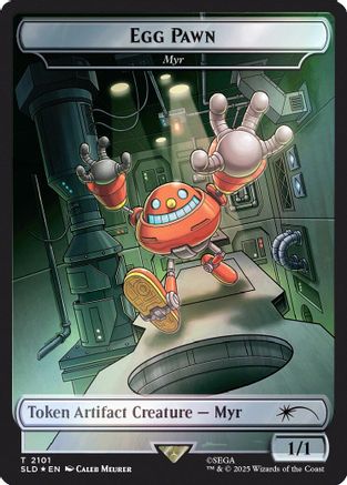 Egg Pawn - Myr Token (Rainbow Foil) (SLD-2101) - Secret Lair Drop Series Foil | Grognard Games