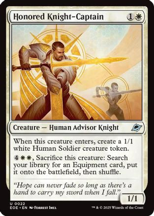 Honored Knight-Captain (EOE-022) - Edge of Eternities Foil | Grognard Games
