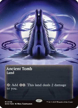 Ancient Tomb (0136) (Borderless) (Galaxy Foil) (EOS-136) - Edge of Eternities: Stellar Sights Foil | Grognard Games