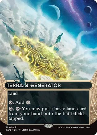 Terrain Generator (0043) (Borderless) (EOS-043) - Edge of Eternities: Stellar Sights Foil | Grognard Games
