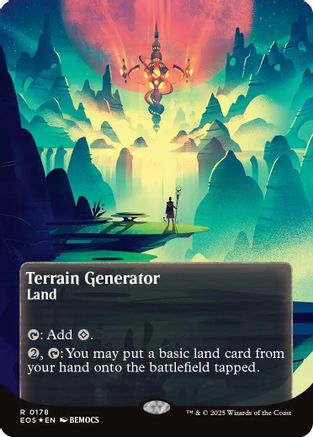 Terrain Generator (0178) (Borderless) (Galaxy Foil) (EOS-178) - Edge of Eternities: Stellar Sights Foil | Grognard Games