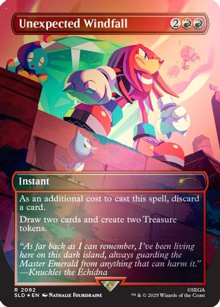 Unexpected Windfall (2092) (Rainbow Foil) (SLD-2092) - Secret Lair Drop Series Foil | Grognard Games