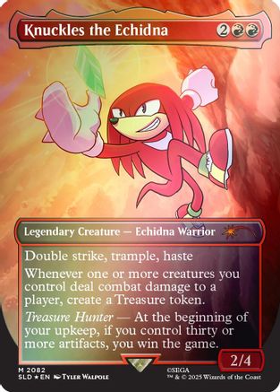 Knuckles the Echidna (Rainbow Foil) (SLD-2082) - Secret Lair Drop Series Foil | Grognard Games
