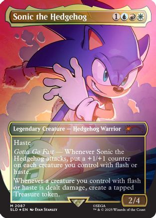 Sonic the Hedgehog (Rainbow Foil) (SLD-2087) - Secret Lair Drop Series Foil | Grognard Games