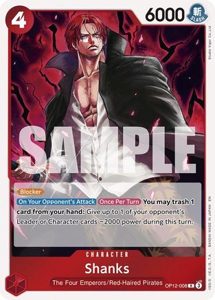 Shanks (008) (OP12-008) - Legacy of the Master Foil | Grognard Games