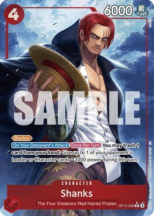 Shanks (008) (Alternate Art) (OP12-008) - Legacy of the Master Foil | Grognard Games