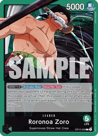 Roronoa Zoro (020) (OP12-020) - Legacy of the Master | Grognard Games
