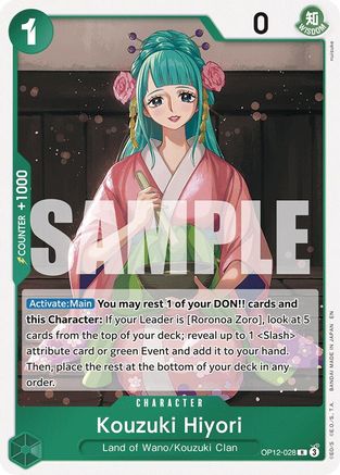 Kouzuki Hiyori (OP12-028) - Legacy of the Master Foil | Grognard Games
