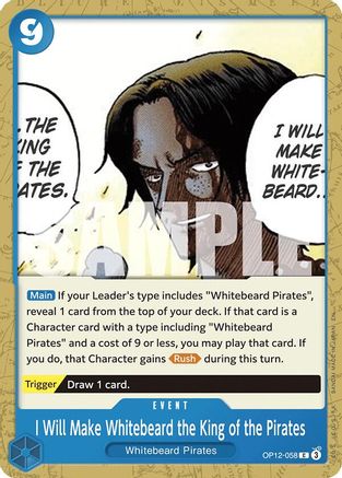 I Will Make Whitebeard the King of the Pirates (OP12-058) - Legacy of the Master | Grognard Games