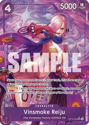 Vinsmoke Reiju (Alternate Art) (OP12-063) - Legacy of the Master Foil | Grognard Games
