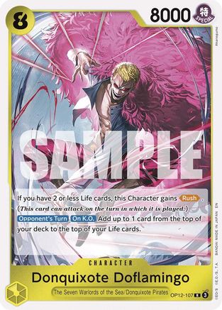 Donquixote Doflamingo (OP12-107) - Legacy of the Master Foil | Grognard Games