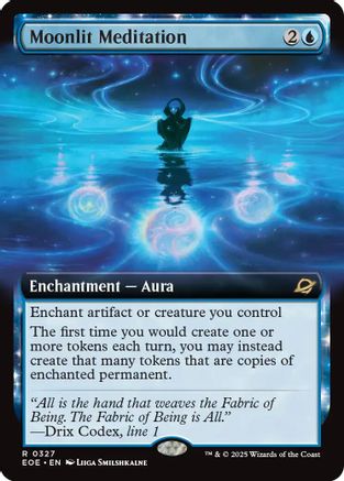 Moonlit Meditation (Extended Art) (EOE-327) - Edge of Eternities | Grognard Games