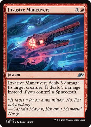 Invasive Maneuvers (EOE-137) - Edge of Eternities | Grognard Games