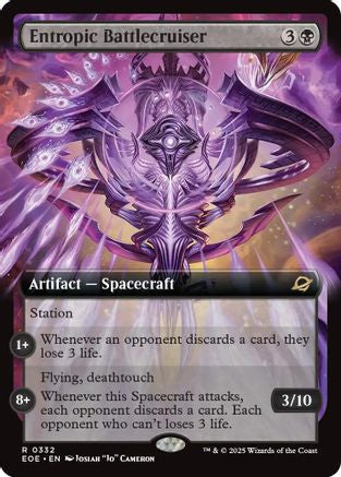 Entropic Battlecruiser (Extended Art) (EOE-332) - Edge of Eternities Foil | Grognard Games
