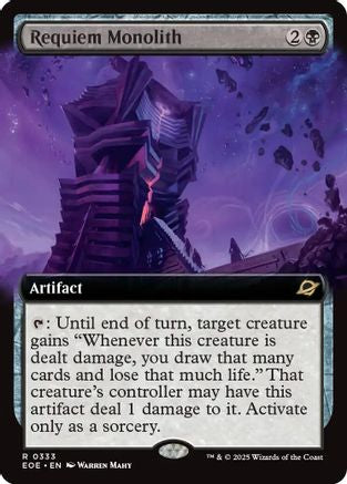 Requiem Monolith (Extended Art) (EOE-333) - Edge of Eternities Foil | Grognard Games