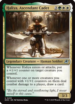 Haliya, Ascendant Cadet (EOE-218) - Edge of Eternities Foil | Grognard Games