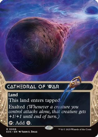 Cathedral of War (0006) (Borderless) (EOE-006) - Edge of Eternities Foil | Grognard Games