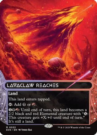 Lavaclaw Reaches (0022) (Borderless) (EOE-022) - Edge of Eternities Foil | Grognard Games