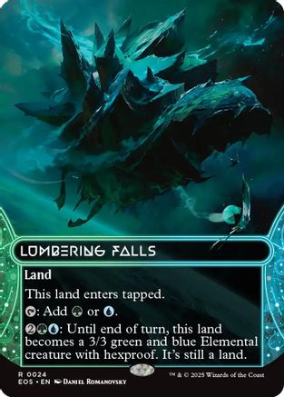 Lumbering Falls (0024) (Borderless) (EOE-024) - Edge of Eternities Foil | Grognard Games