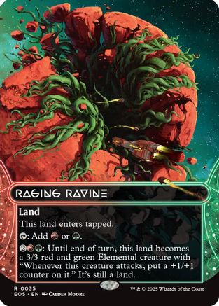 Raging Ravine (0035) (Borderless) (EOE-035) - Edge of Eternities Foil | Grognard Games