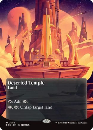 Deserted Temple (0056) (Borderless) (EOE-056) - Edge of Eternities | Grognard Games