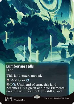 Lumbering Falls (0056) (Borderless) (EOE-056) - Edge of Eternities | Grognard Games