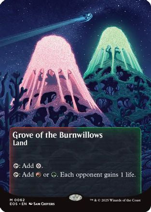 Grove of the Burnwillows (0062) (Borderless) (EOE-062) - Edge of Eternities Foil | Grognard Games