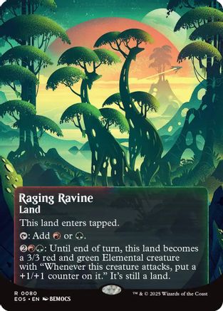 Raging Ravine (0080) (Borderless) (EOE-080) - Edge of Eternities Foil | Grognard Games