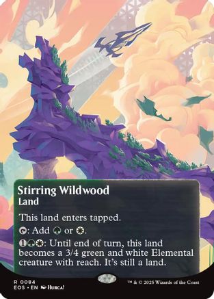 Stirring Wildwood (0084) (Borderless) (EOE-084) - Edge of Eternities | Grognard Games