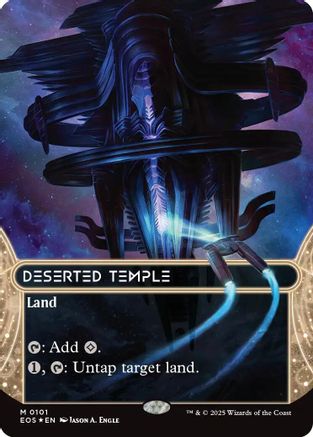 Deserted Temple (0101) (Borderless) (Galaxy Foil) (EOE-101) - Edge of Eternities Foil | Grognard Games