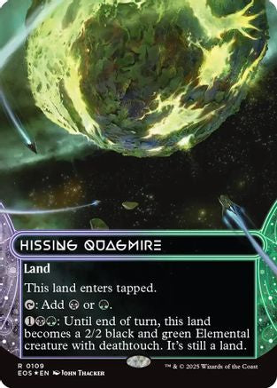 Hissing Quagmire (0109) (Borderless) (Galaxy Foil) (EOE-109) - Edge of Eternities Foil | Grognard Games