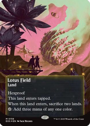 Lotus Field (0158) (Borderless) (Galaxy Foil) (EOE-158) - Edge of Eternities Foil | Grognard Games