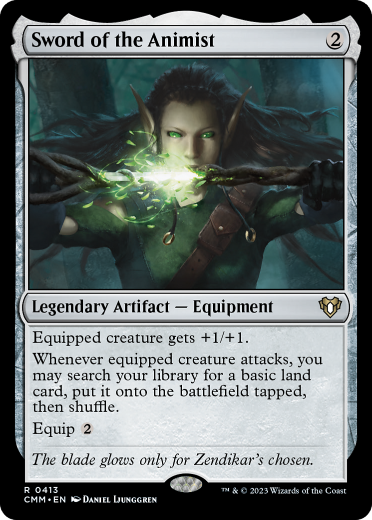 Sword of the Animist (CMM-413) - Commander Masters Foil | Grognard Games