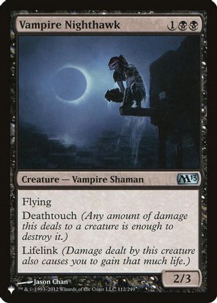 Vampire Nighthawk (LIST-112) - The List Reprints | Grognard Games