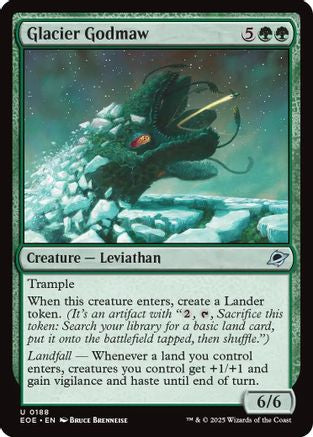 Glacier Godmaw (EOE-188) - Edge of Eternities Foil | Grognard Games