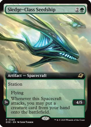 Sledge-Class Seedship (Extended Art) (EOE-346) - Edge of Eternities Foil | Grognard Games
