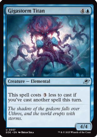 Gigastorm Titan (EOE-057) - Edge of Eternities Foil | Grognard Games